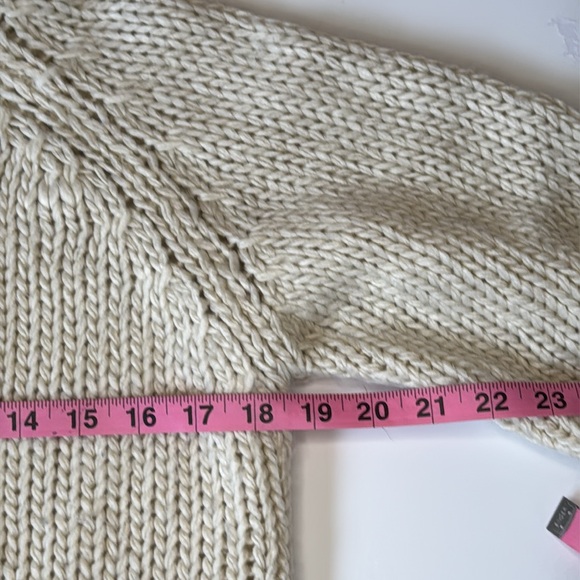 Cream Chunky Knit Turtleneck Sweater - Picture 6 of 9